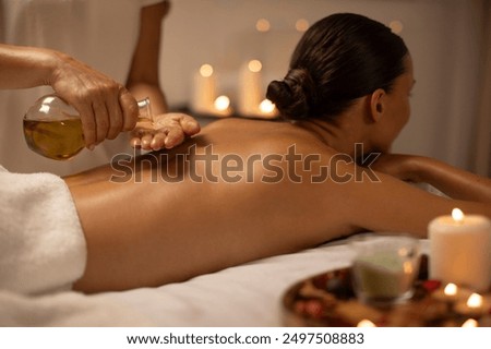 Image, Stock Photo Massage beauty care health