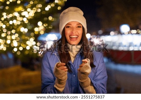 Similar – Image, Stock Photo A woman holds a handful of chestnuts in her hand.