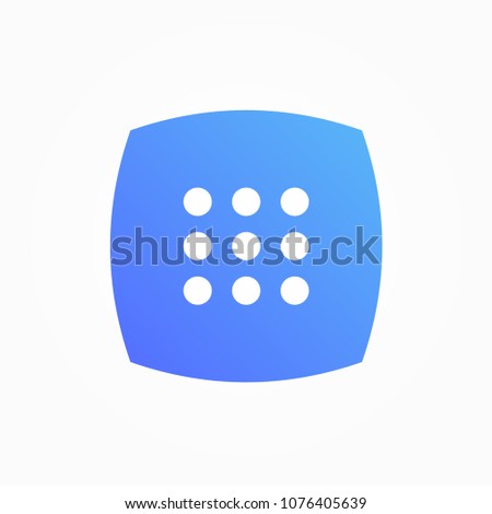 dial pad number icon