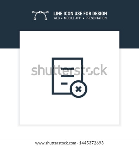 delete file icon design vector illustration