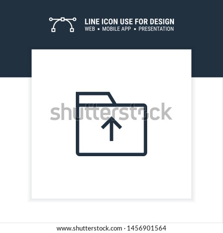 upload folder icon design vector illustration