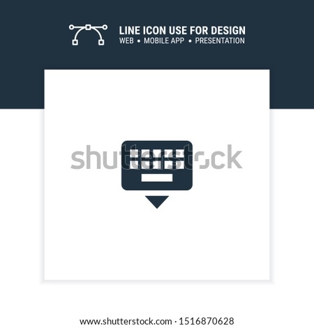 keyboard hide icon design vector illustration
