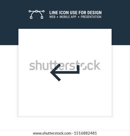 enter sign return icon design vector illustration