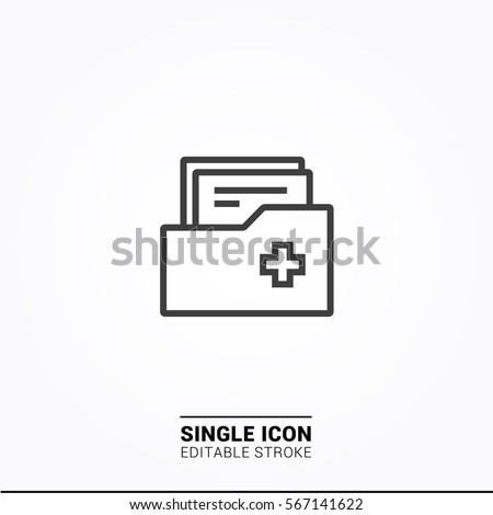 Icon archive report Single icon graphic design