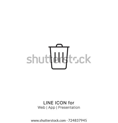 Icon trash gerbage recycle wastebasket graphic design single icon vector