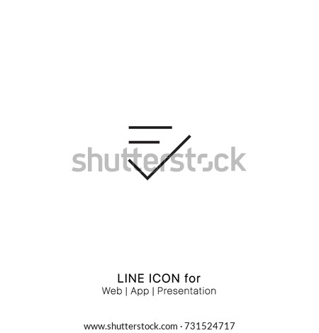 Icon check all check mark checkmarks completed tasks done mark all done graphic design single icon vector