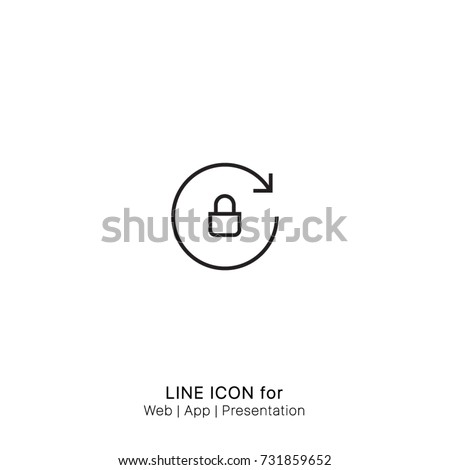 Icon Reset Password graphic design single icon vector