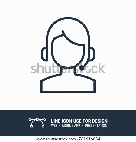 Icon help support hotline graphic design single icon vector illustration