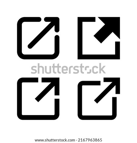 External link icon vector. link sign and symbol. hyperlink symbol