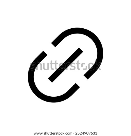 Link icon vector. Hyperlink chain sign and symbol