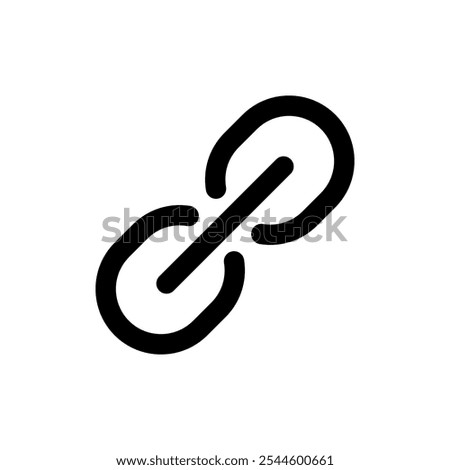 Link icon vector. Hyperlink chain sign and symbol