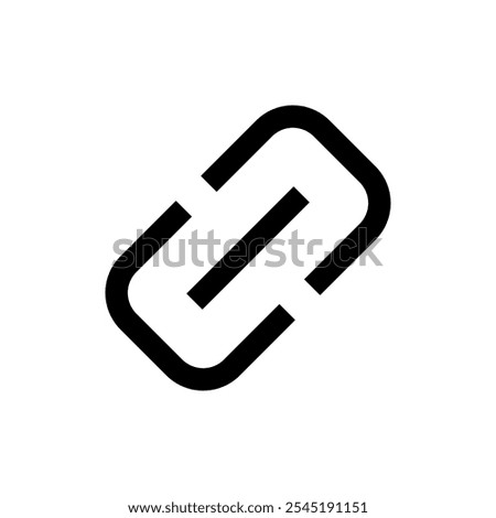 Link icon vector. Hyperlink chain sign and symbol