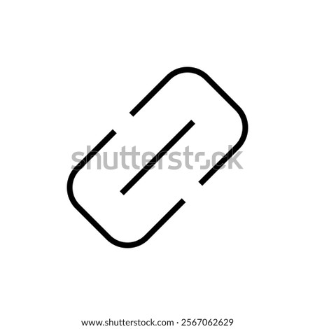 Link icon vector. Hyperlink chain sign and symbol