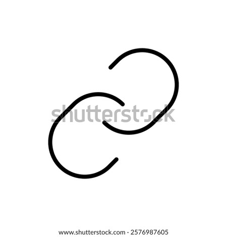 Link icon vector. Hyperlink chain sign and symbol