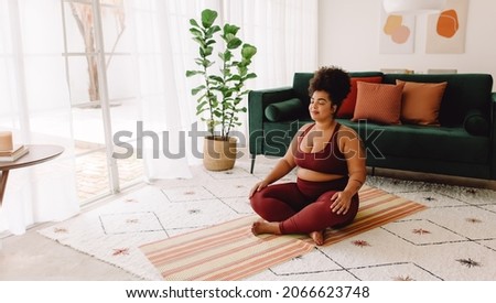 Similar – Image, Stock Photo Positive women sitting on floor and taking selfie on smartphone