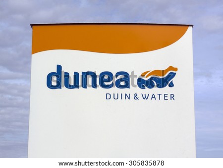 the hague,Netherlands-august 11, 2015: Dunea, Duinwaterbedrijf supplies South Holland in the west and south of South Holland drinking water to over 600,000 households