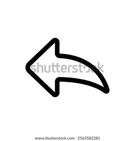 Arrow Direction Icon Line Style Design Web and Mobile Vector Illustration.