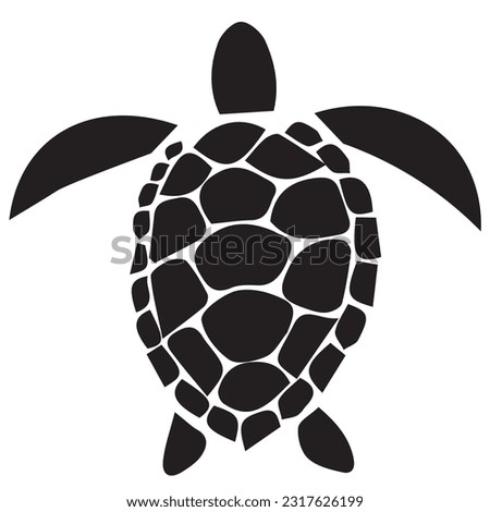 Turtle Silhouette Clipart 