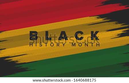 Black History Month. African American History. Celebrated annual. In February in United States and Canada. In October in Great Britain. Poster, card, banner, background. Vector illustration