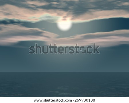 Horizon (Clouds, Sky and Sea) - Digital Rendering