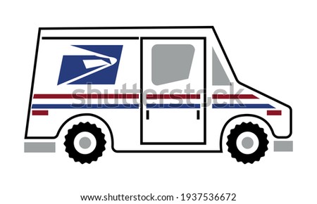 Mail Truck Vector And Clip Art