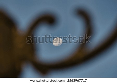 Similar – Image, Stock Photo metal lamp seen from below and white ceiling