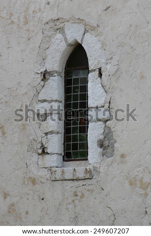 Window detail on french castle