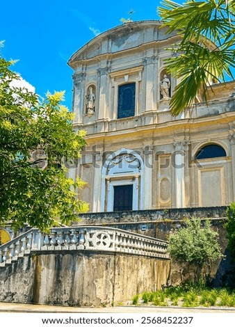 Similar – Image, Stock Photo Old church against blue sky