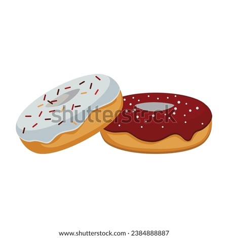 Doughnut illustration vector icon which can easily modify or edit