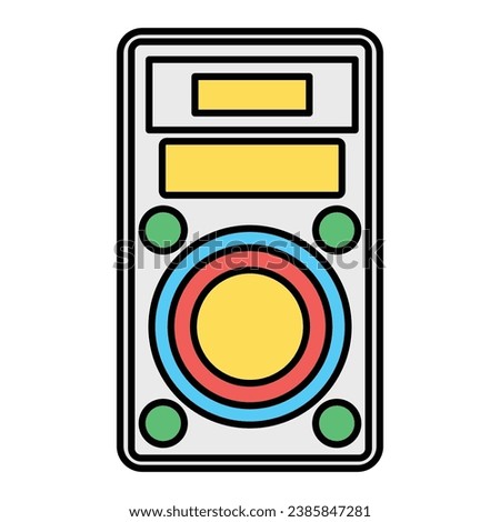 Speaker Fill inside vector icon which can easily modify or edit