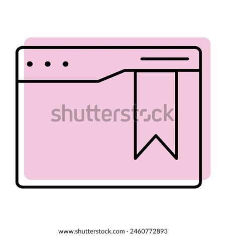 Bookmark  web Fill inside vector icon which can easily modify or edit 