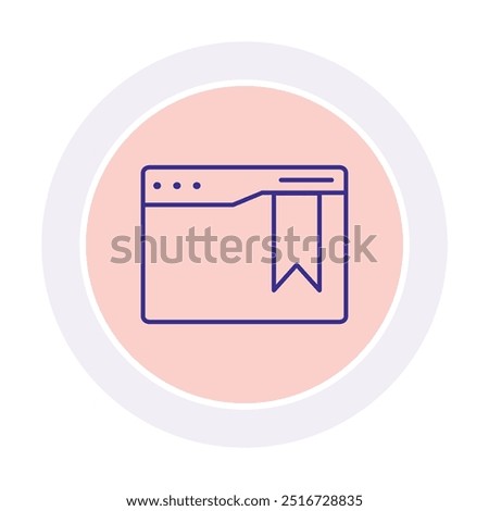 Bookmark  circle icon , vector, pixel perfect, illustrator file