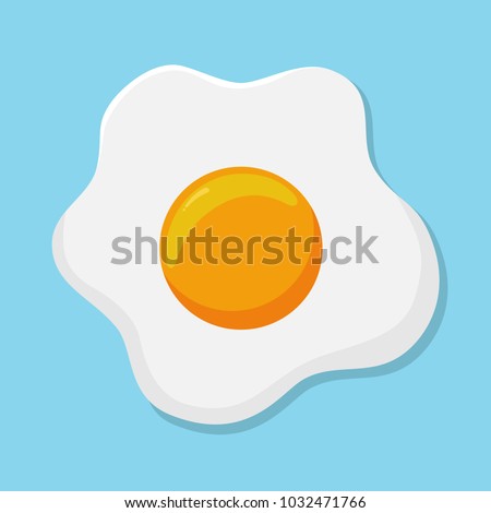 Fried Egg Illustration 商業照片 © 