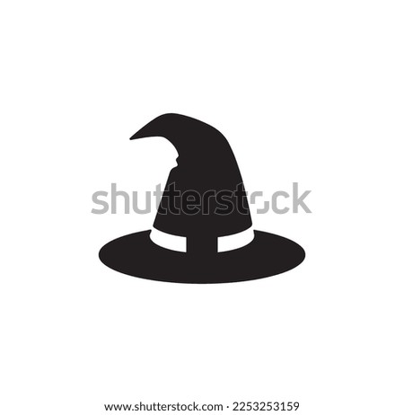 witch hat icon vector isolated on background