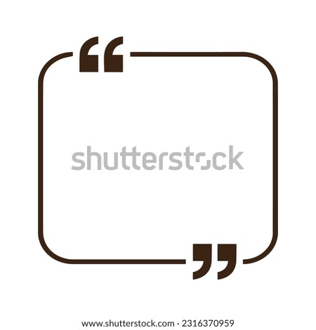 quotation related icon isolated on background