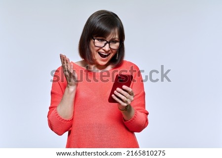 Similar – Image, Stock Photo Emotional Woman Adults