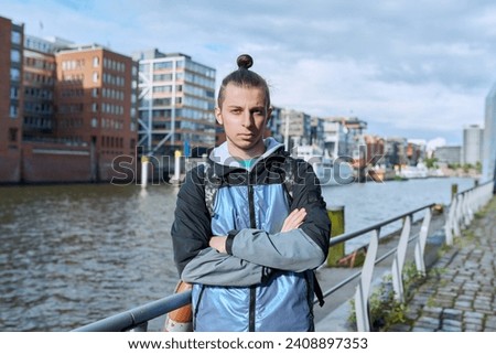 Similar – Foto Bild Kreuzung in Hamburg mit Straßennamen