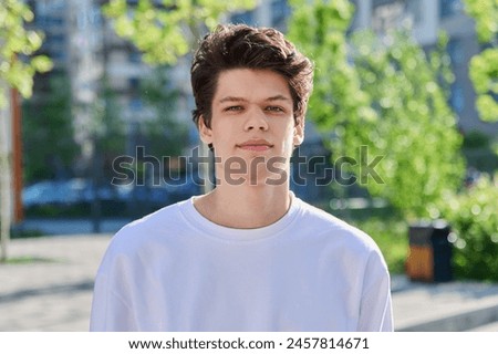 Similar – Image, Stock Photo Handsome young man outdoor picture