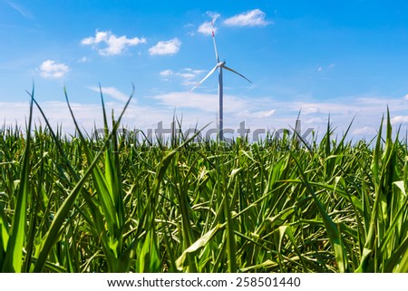 Wind turbine - renewable energy source in Germany