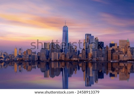 Similar – Image, Stock Photo Manhattan Skyline