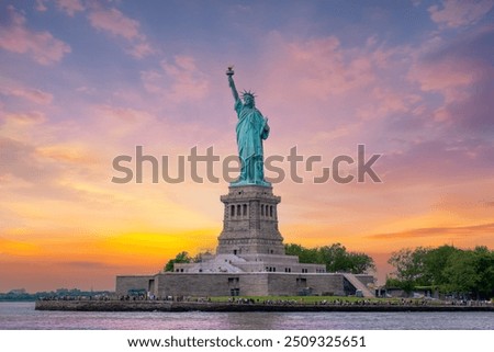 Similar – Image, Stock Photo Statue of Liberty and the Rainbow Bridge in Odaiba, Tokyo