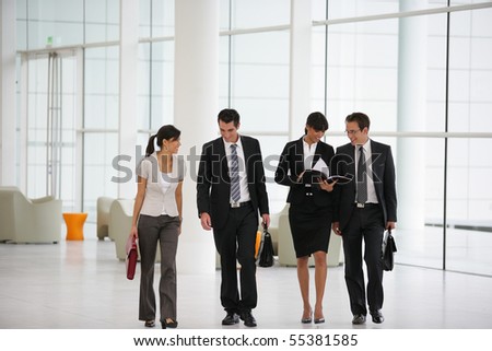 Business people in suit in a company