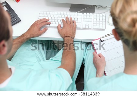 Caregivers in office