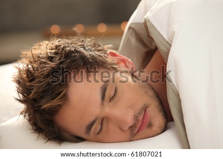 Portrait of a sleeping man