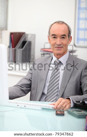 Portrait of a bank director
