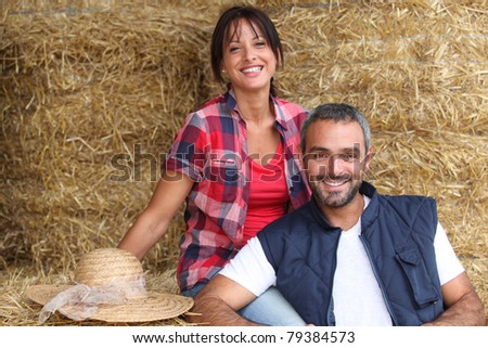 Farmer couple