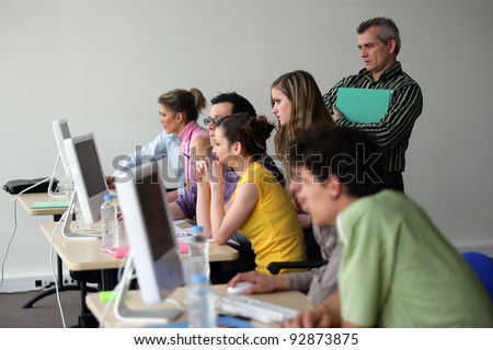 Adult computer class