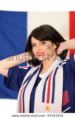 A French football supporter