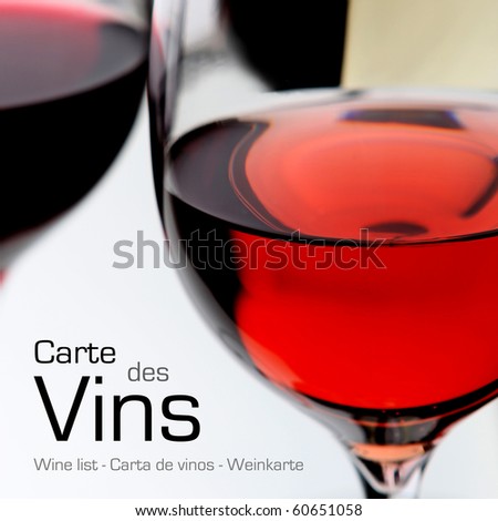 Wine list Stockfoto © 