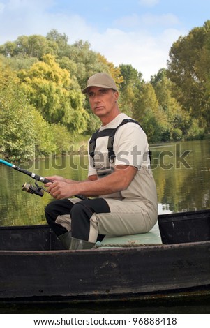 man fishing